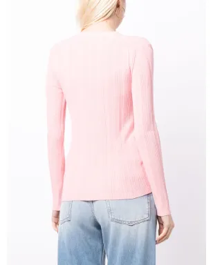 Sonia Rykiel ロゴ文字入りVネックカーディガン - サムネイル4