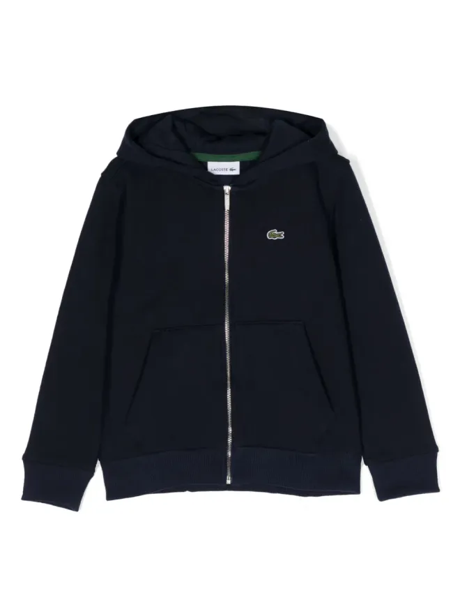 Lacoste Kids Lacoste Kids ロゴ刺繍ジップアップフーディーの商品画像