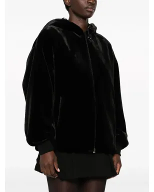 Emporio Armani ファー風リバーシブル フード付きジャケット - ブラック - サムネイル3