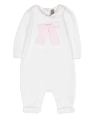 Little Bear リボンディテール付きニットロンパース - サムネイル1