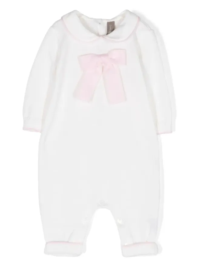 Little Bear Little Bear リボンディテール付きニットロンパースの商品画像