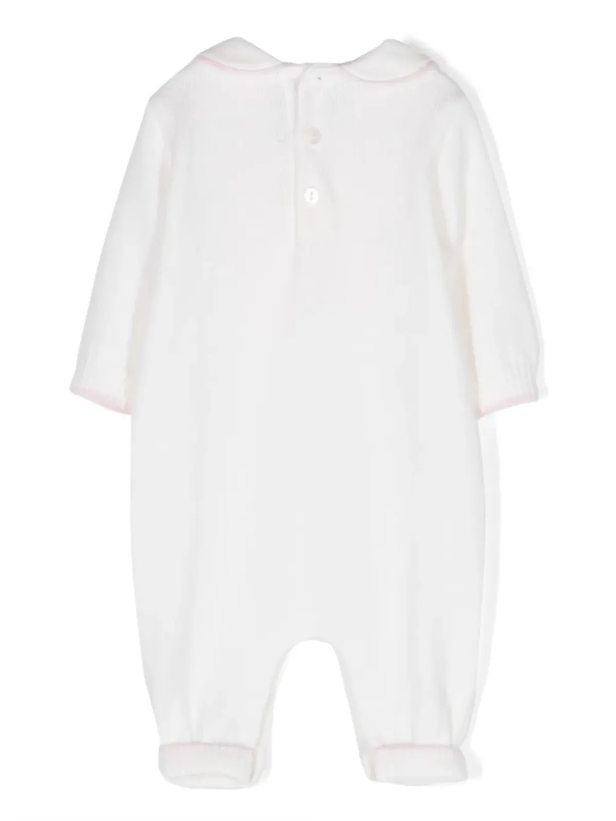 Little Bear リボンディテール付きニットロンパース - 画像2