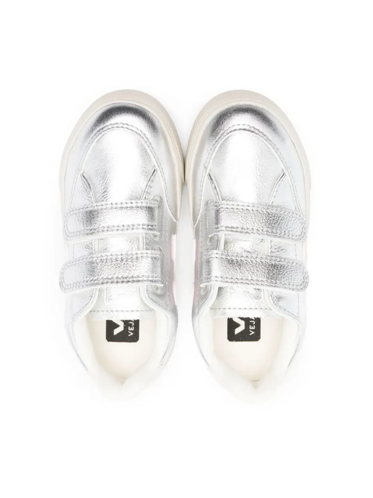 VEJA Kids V-12 ChromeFree メタリックスニーカー - 画像3