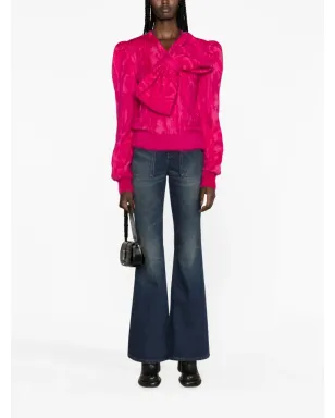 Balmain ハイライズフレアジーンズ - ブルー - サムネイル2