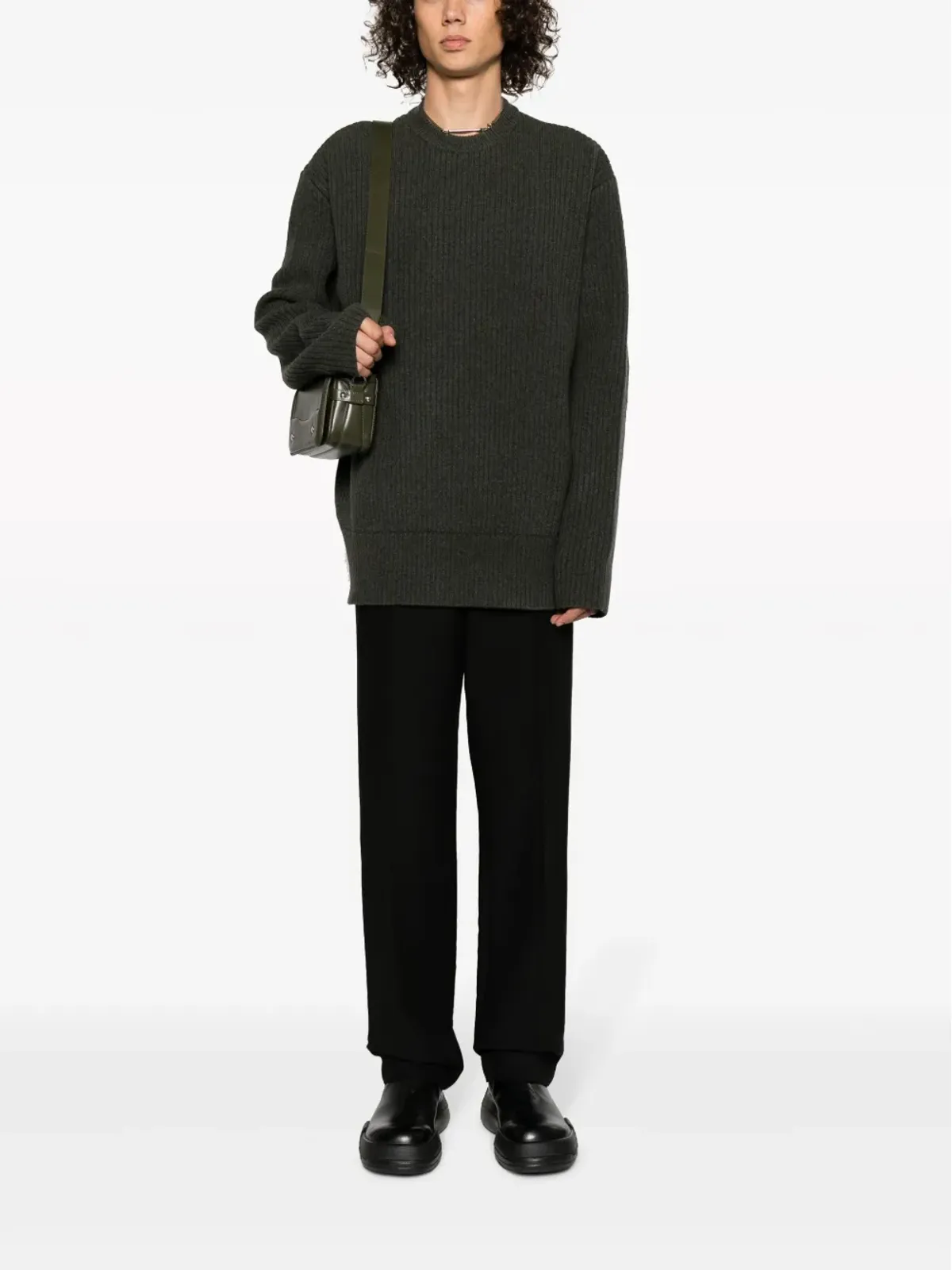 Givenchy リブ編みウール クルーネック セーター - 画像2