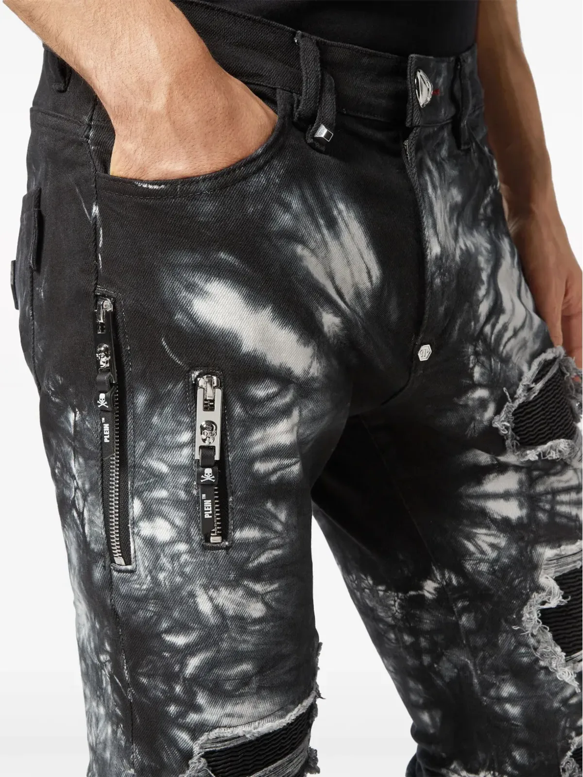 Philipp Plein ロック・スター スキニージーンズ - ブラック - 画像4