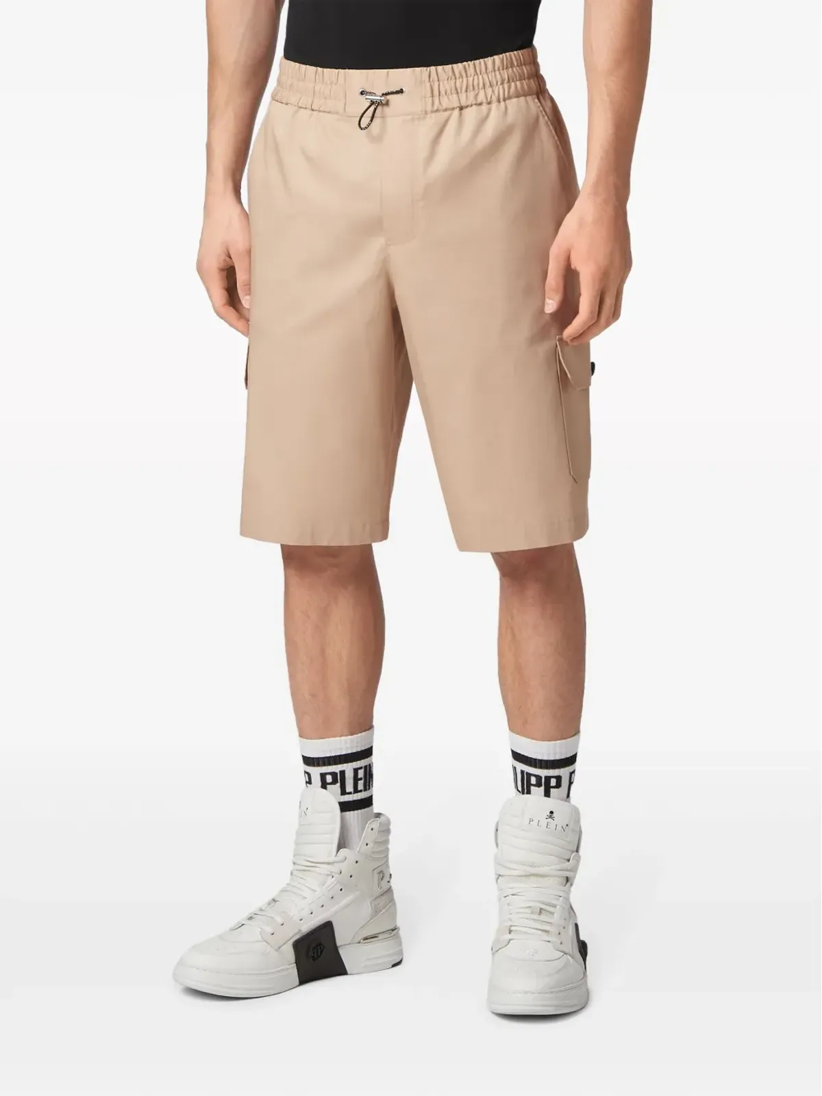 Philipp Plein トグル式留めのカーゴショーツ - ニュートラルカラー - 画像3
