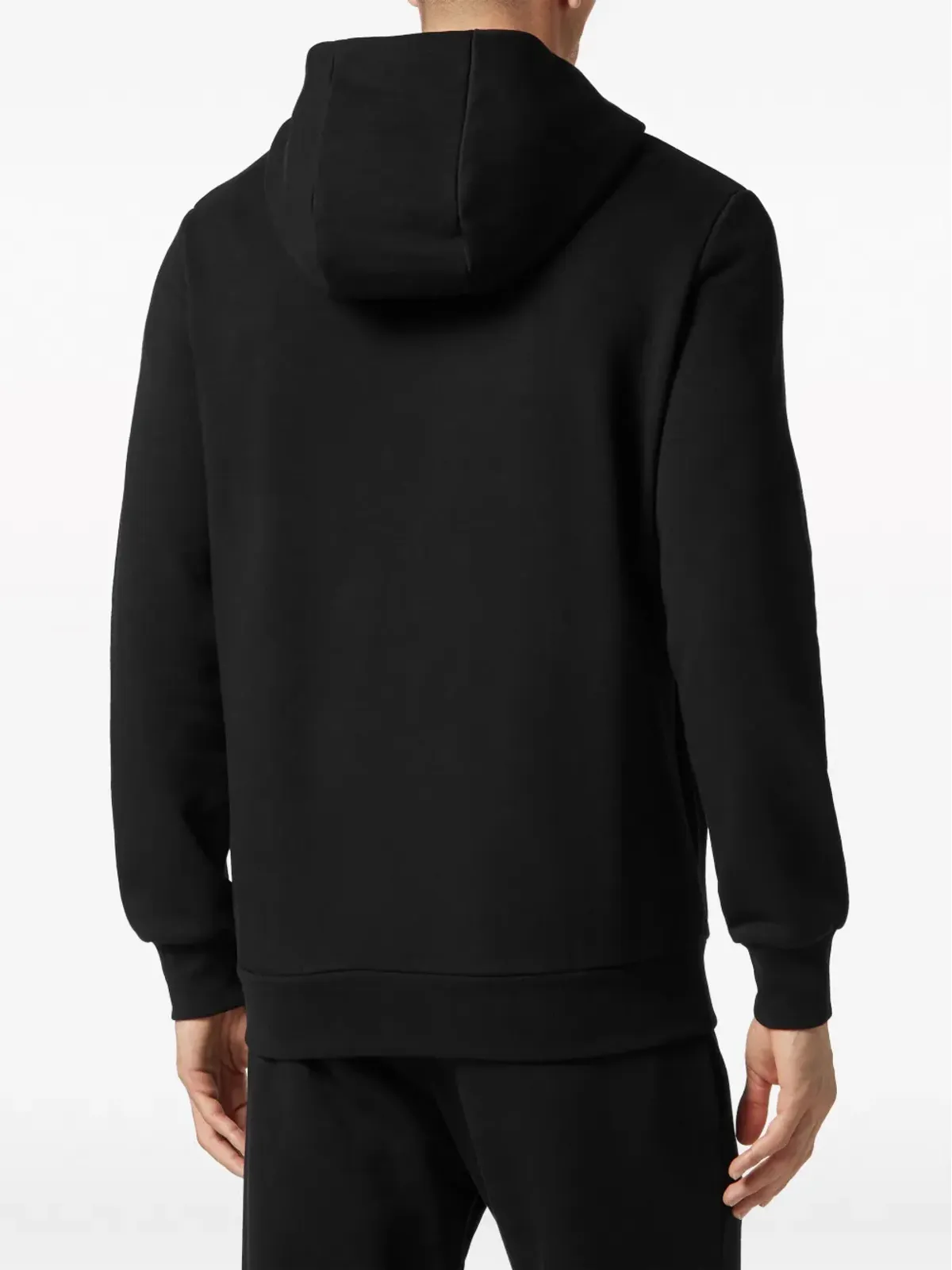 Philipp Plein ロゴプリント ジップ付きフーディー ブラック - 画像4