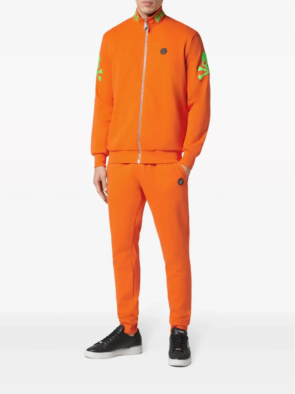 Philipp Plein エンブロイダード ボンバージャケット - オレンジ - 画像2