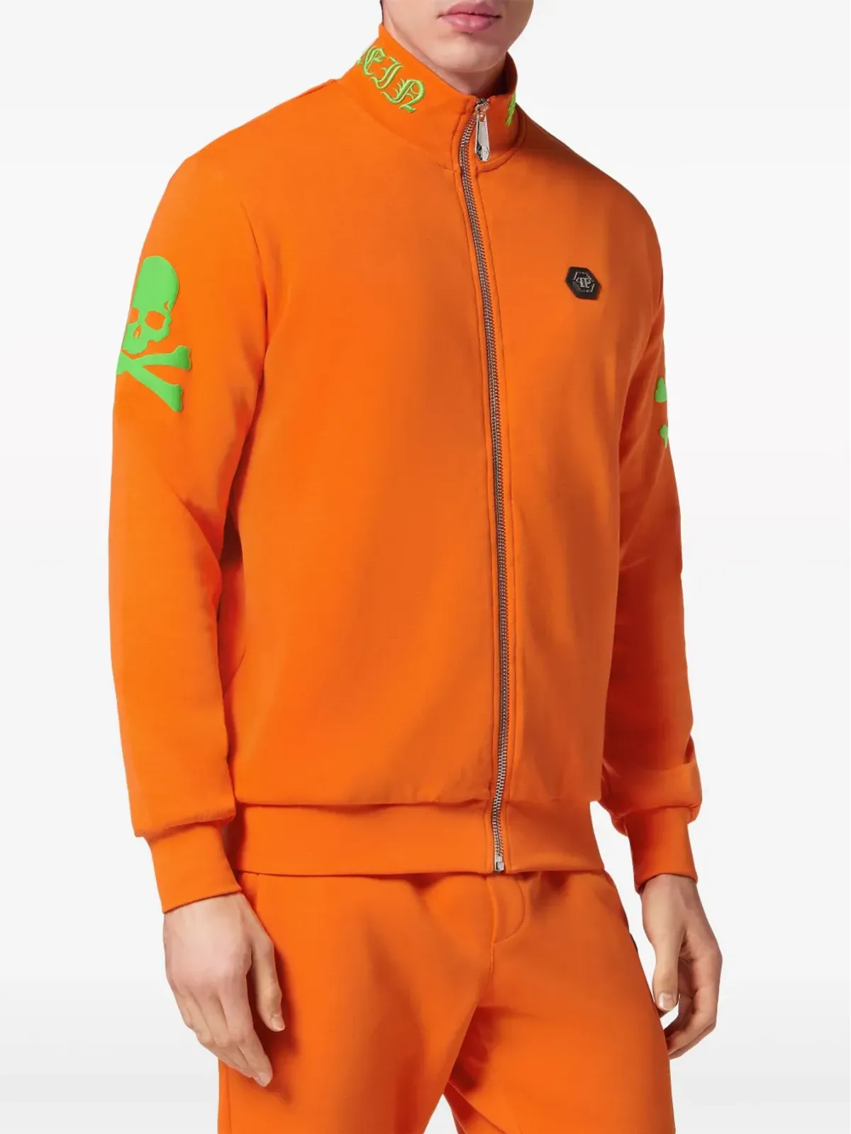 Philipp Plein エンブロイダード ボンバージャケット - オレンジ - 画像3