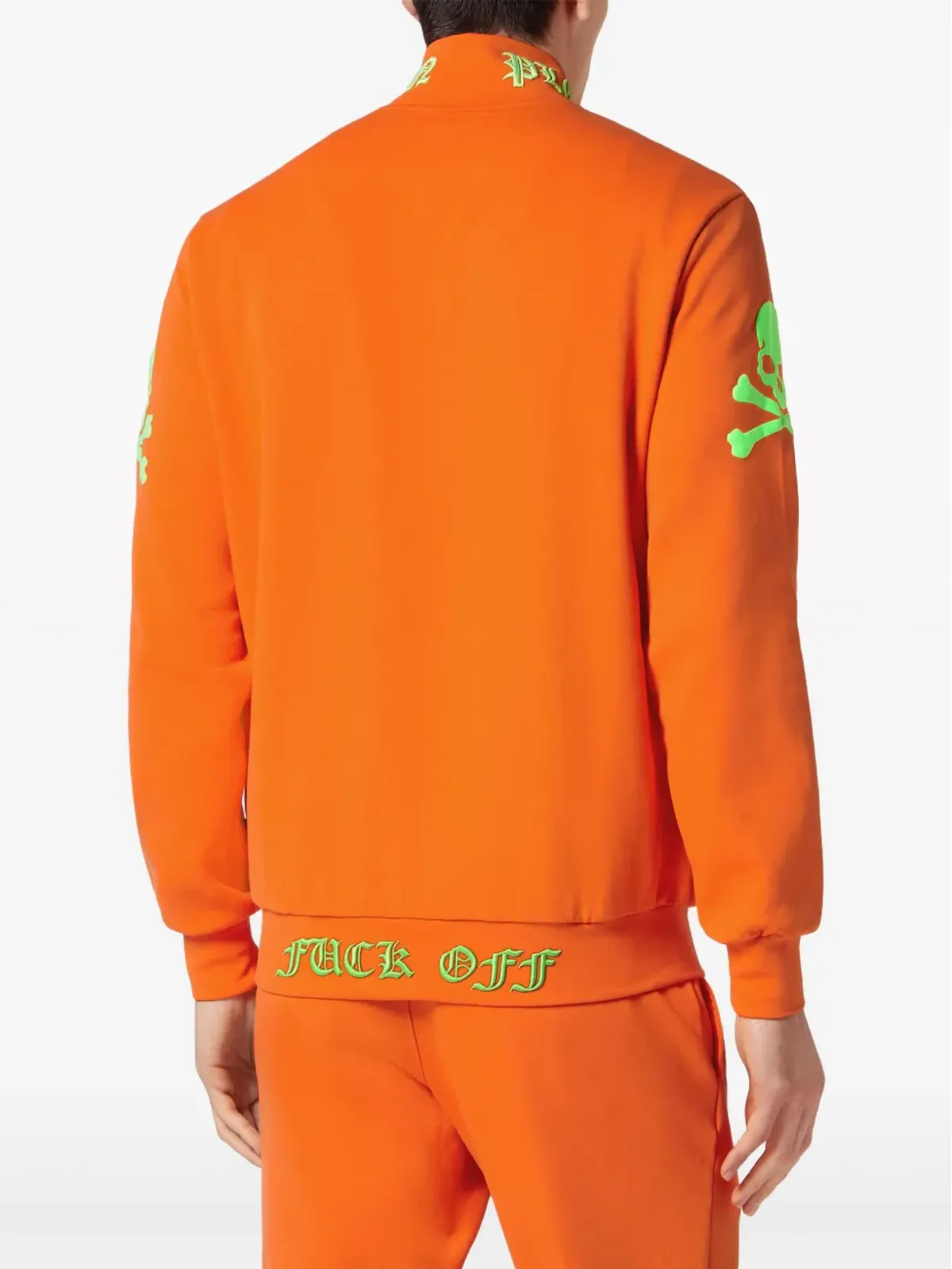 Philipp Plein エンブロイダード ボンバージャケット - オレンジ - 画像4