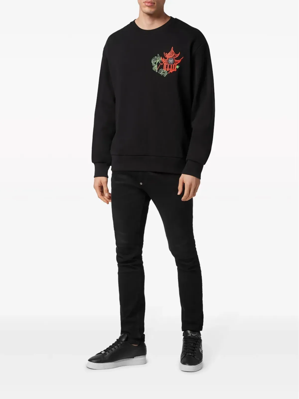 Philipp Plein ロゴ付き長袖スウェット - 画像2