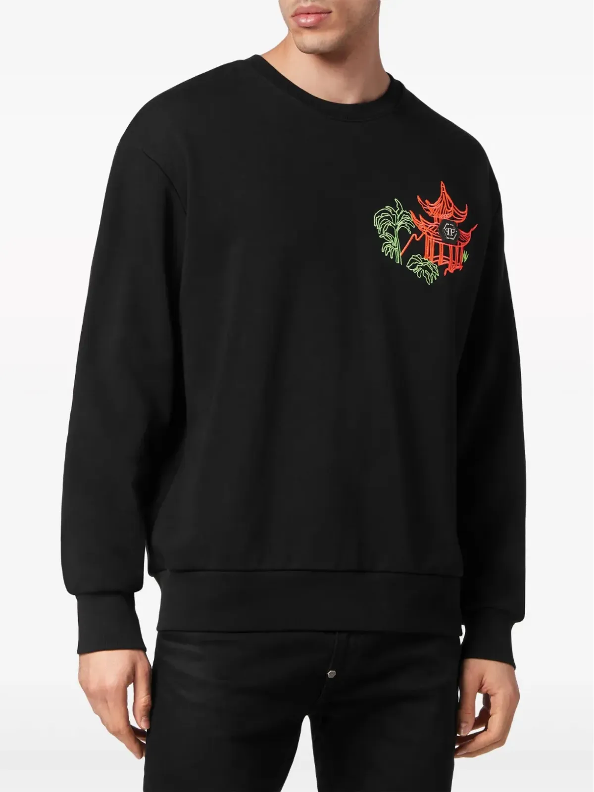 Philipp Plein ロゴ付き長袖スウェット - 画像3