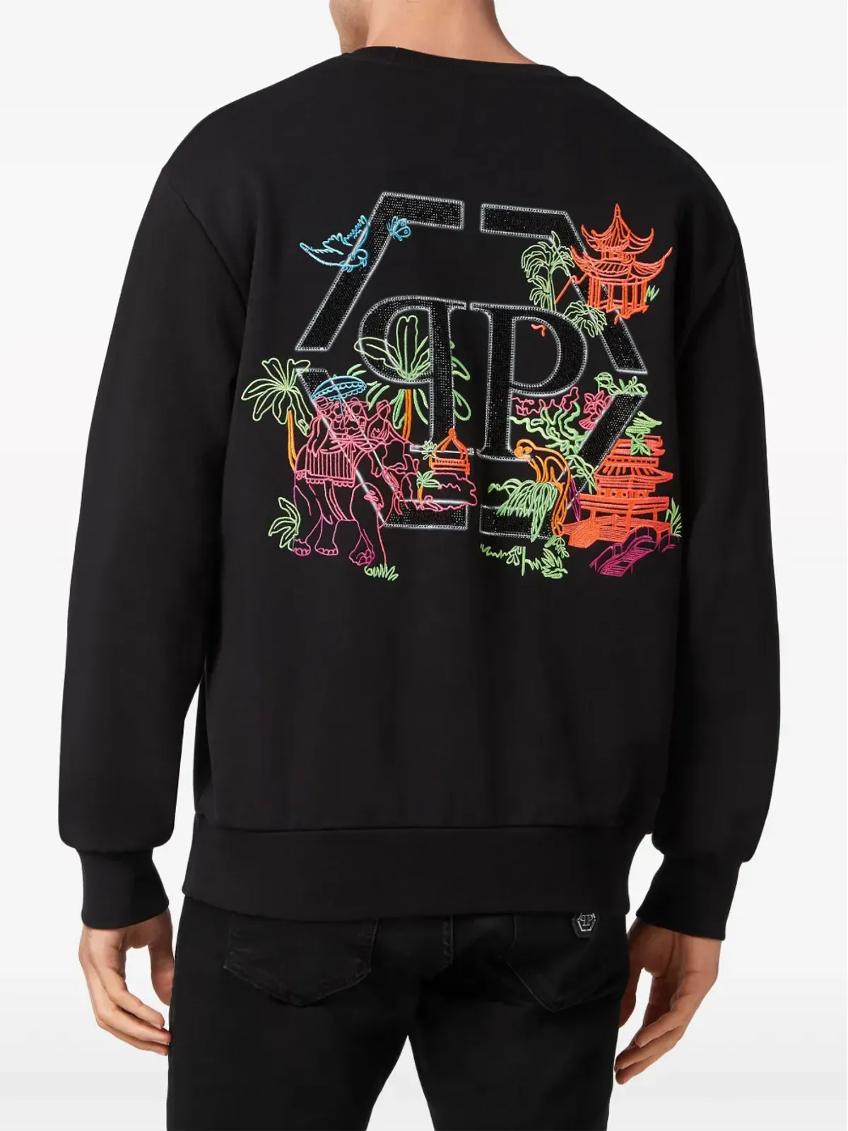 Philipp Plein ロゴ付き長袖スウェット - 画像4