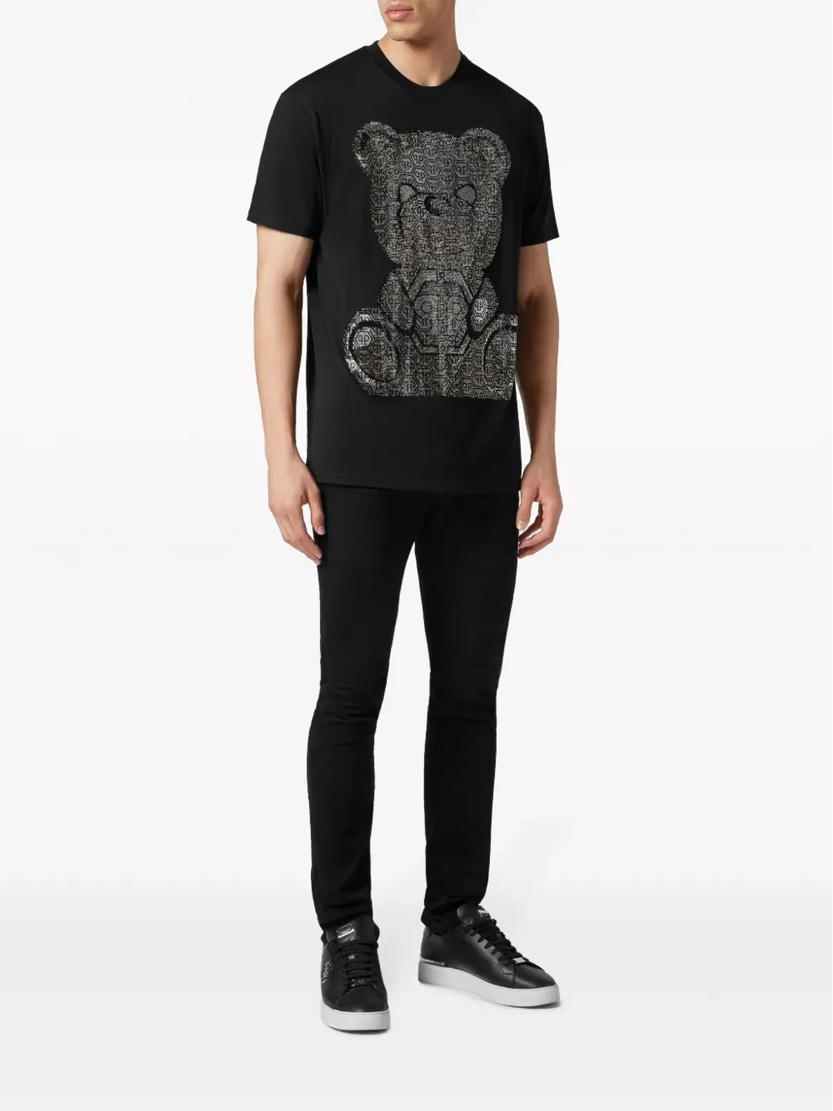 Philipp Plein 3D テディベア装飾 Tシャツ - 画像2