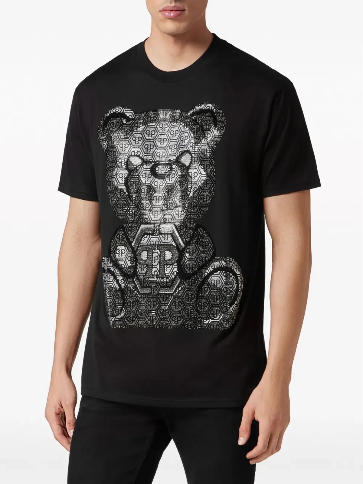 Philipp Plein 3D テディベア装飾 Tシャツ - 画像3