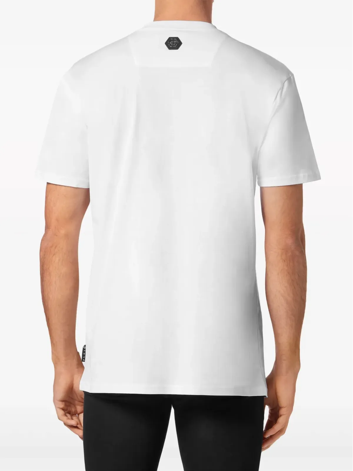 Philipp Plein クリスタル装飾コットンTシャツ - ホワイト - 画像4