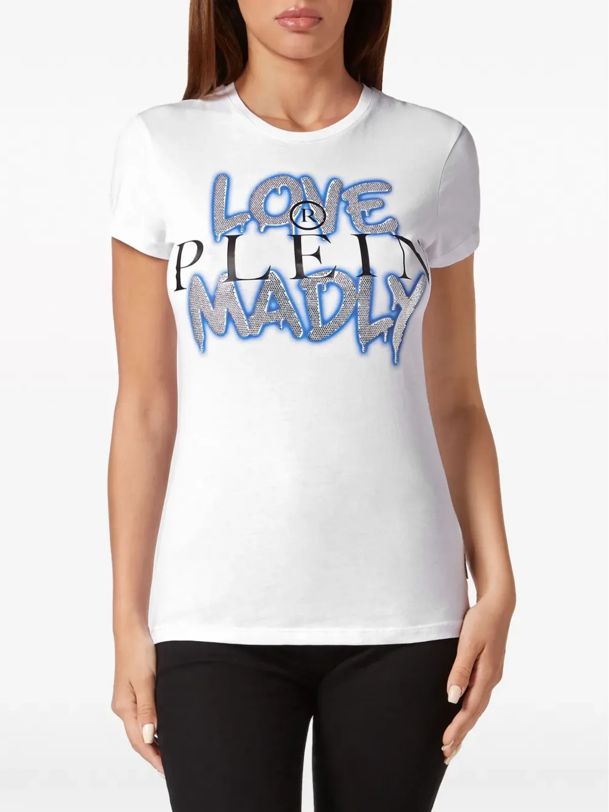 Philipp Plein ピュアクリスタル装飾 Tシャツ - ホワイト - 画像3