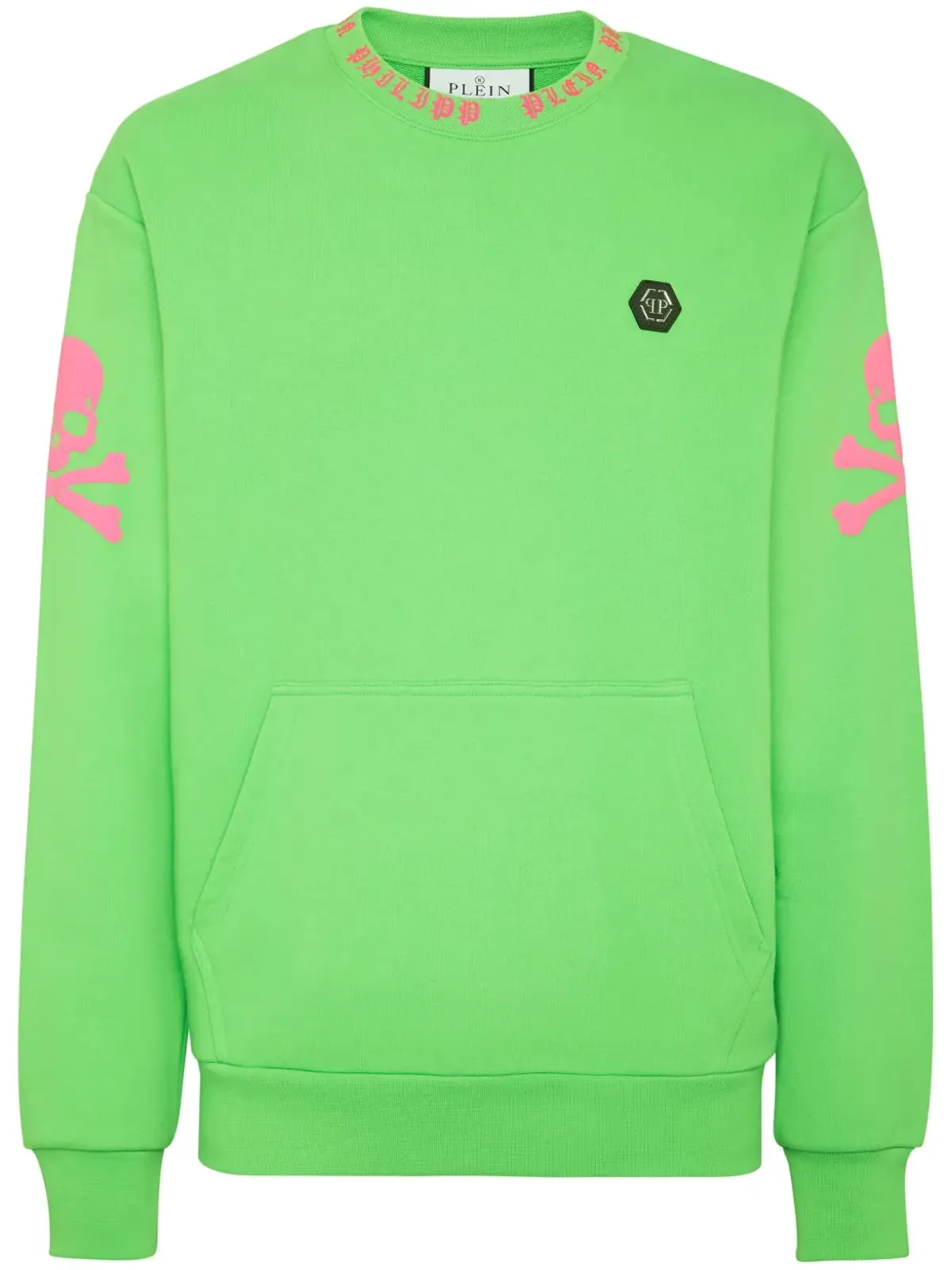 Philipp Plein スカルプリント コットン スウェットシャツ - グリーン - 画像1
