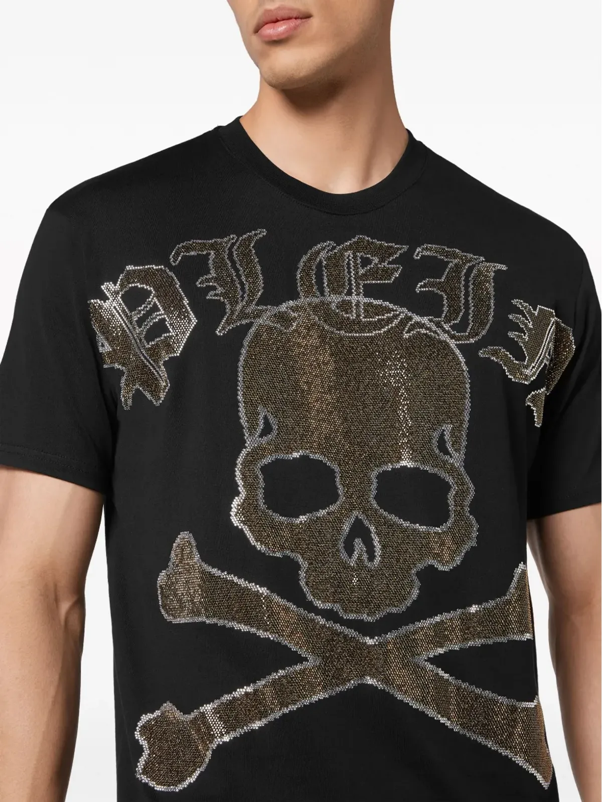 Philipp Plein ゴシック Plein ストラス コットン Tシャツ - ブラック - 画像5