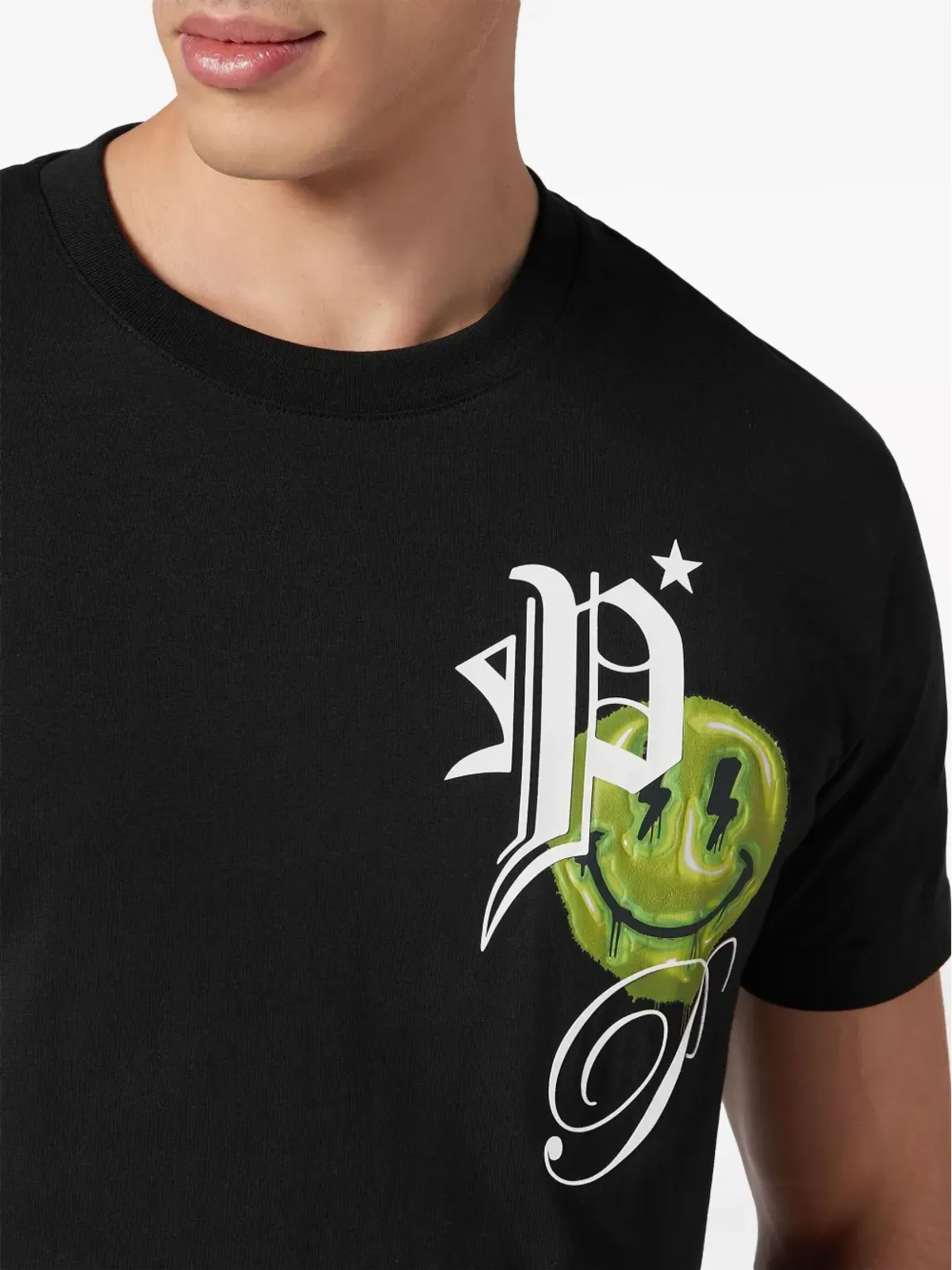 Philipp Plein スマイル ロゴプリント Tシャツ - 画像3