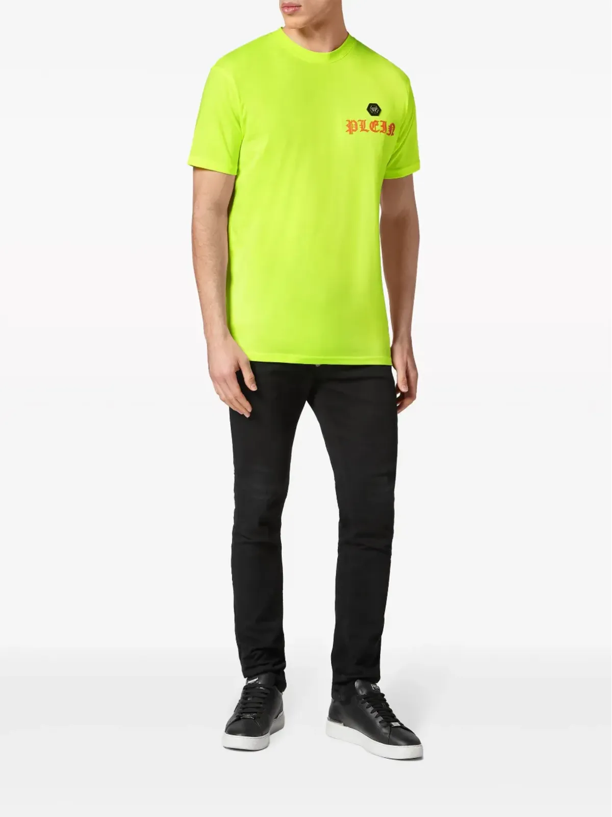 Philipp Plein ロゴプリント ラウンドネック Tシャツ - イエロー - 画像2