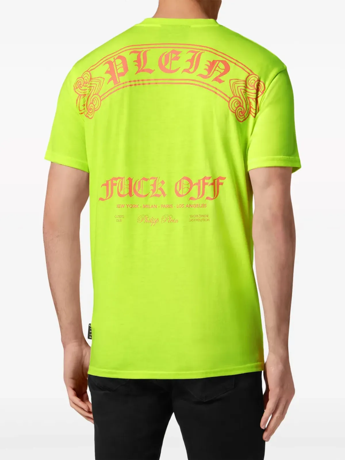 Philipp Plein ロゴプリント ラウンドネック Tシャツ - イエロー - 画像4