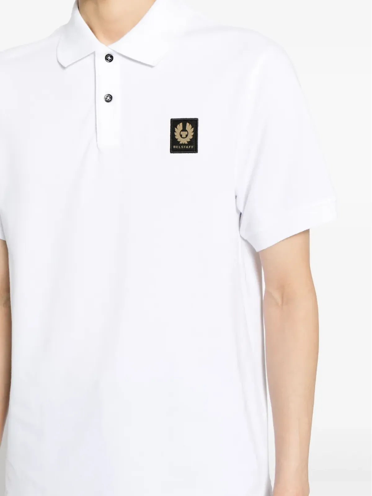 Belstaff ロゴパッチ コットン ポロシャツ - 画像5
