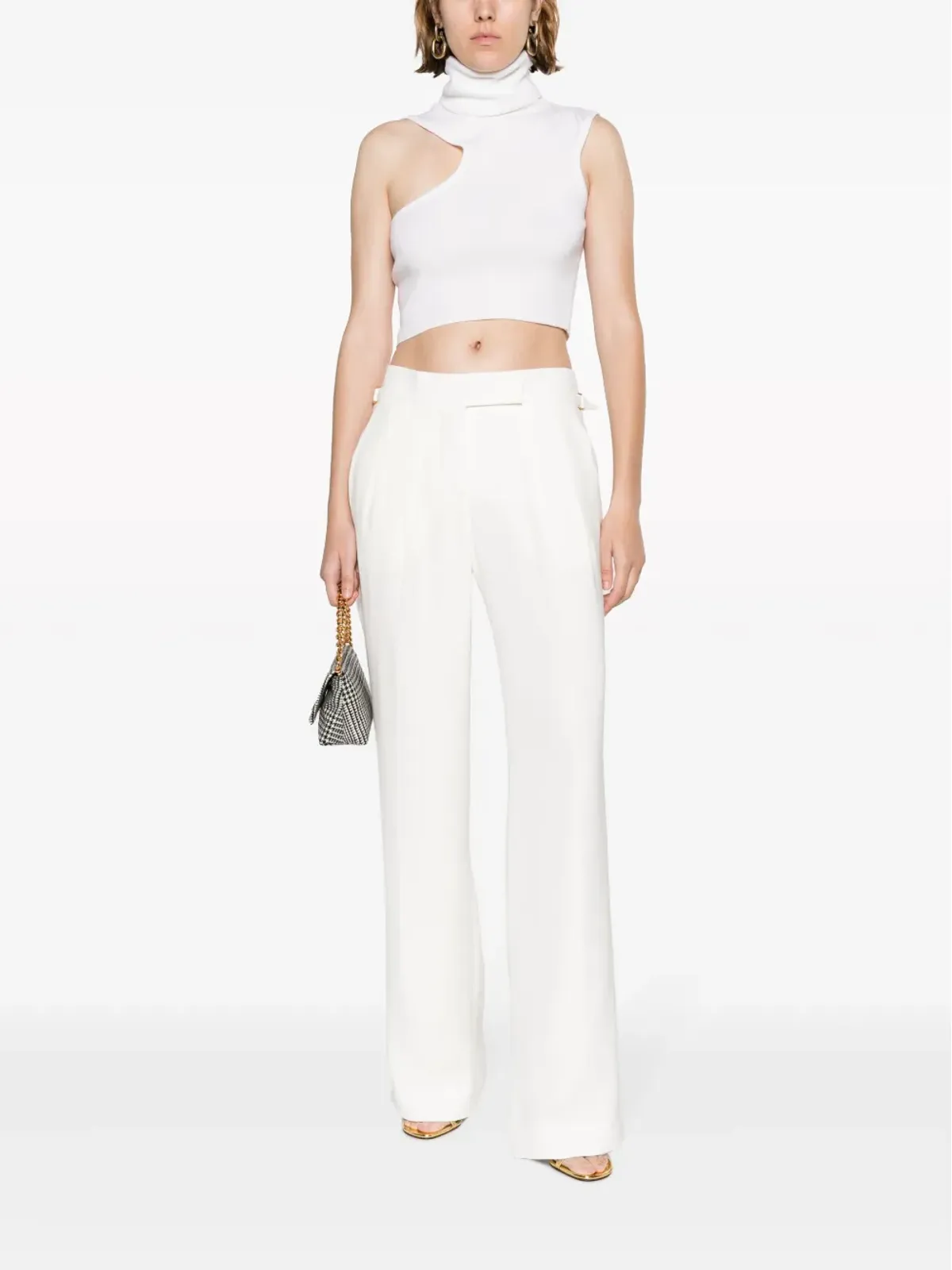 TOM FORD プリーツディテール ストレートレッグパンツ - ホワイト - 画像2
