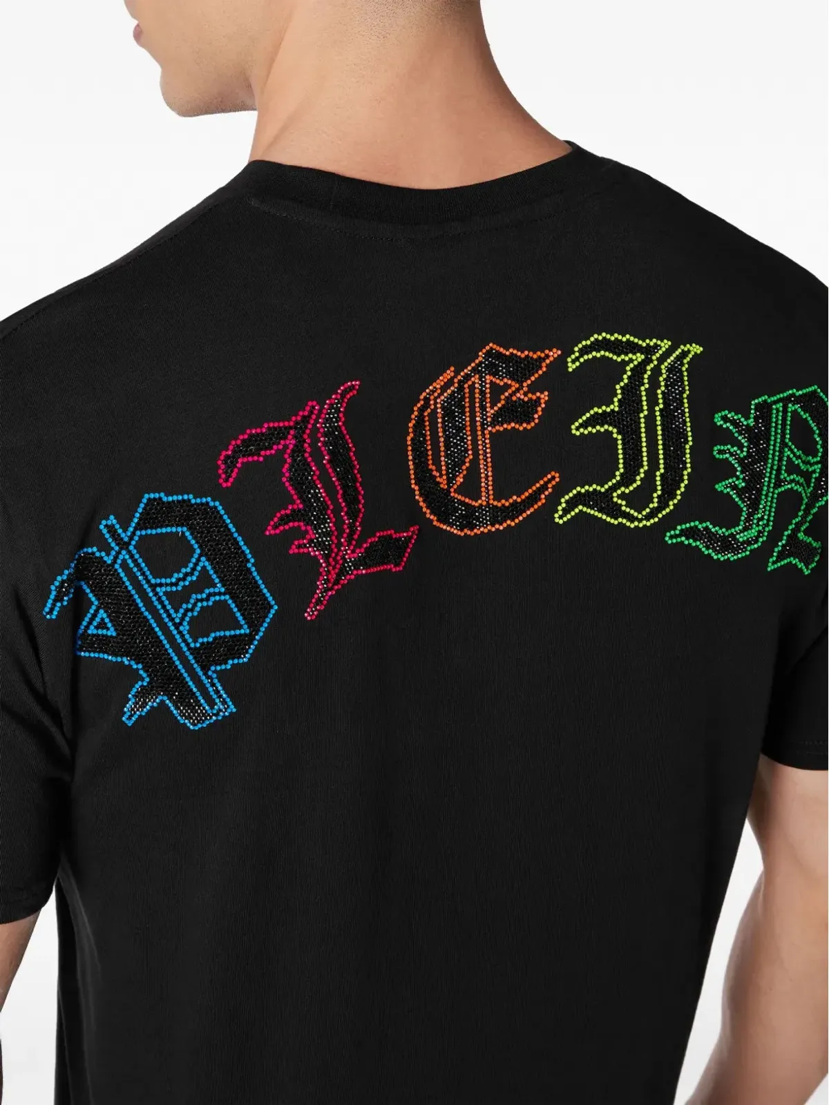 Philipp Plein ロゴ刺繍コットン Tシャツ - 画像5