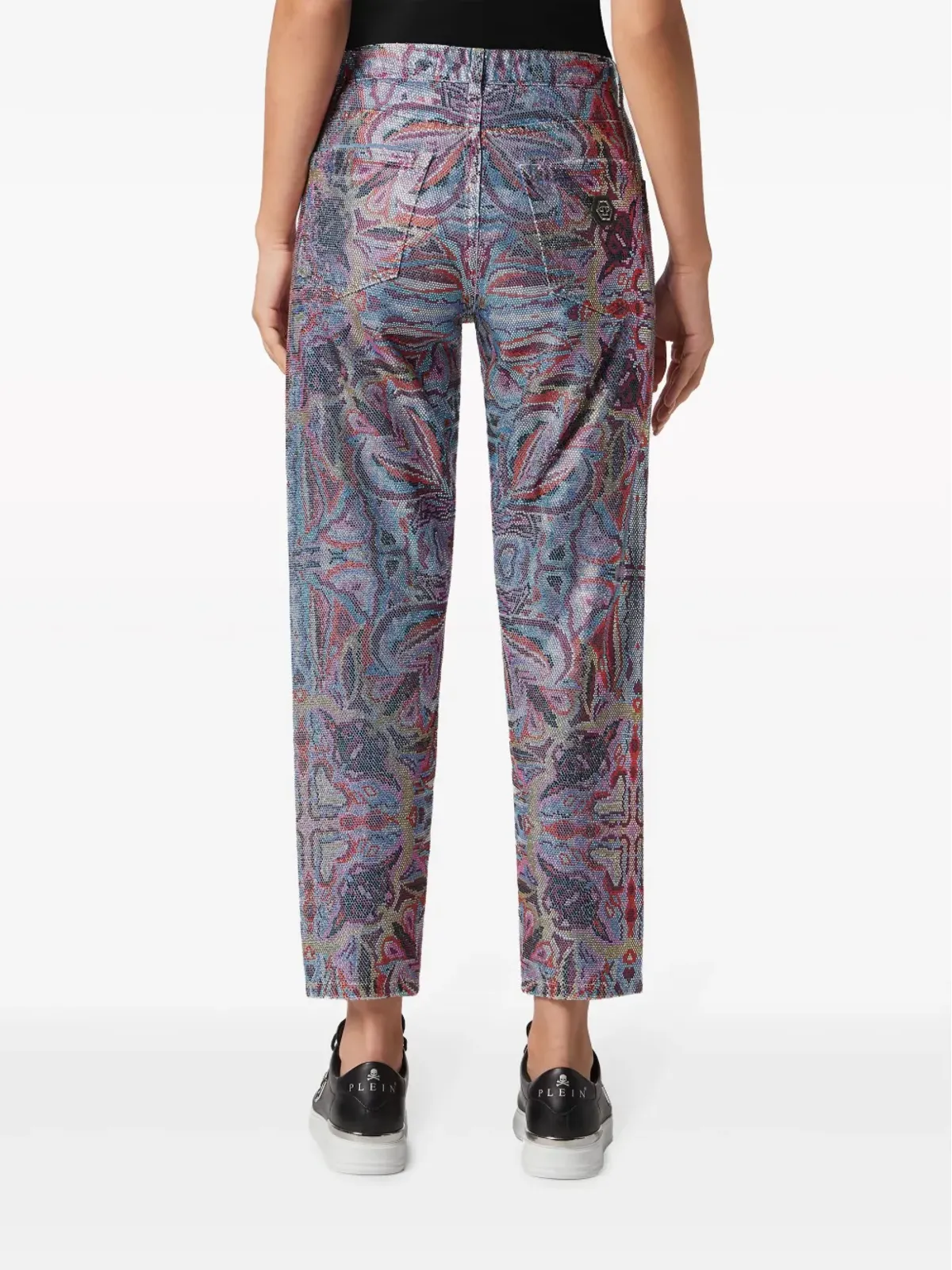 Philipp Plein クリスタルサーカス クロップドジーンズ - 画像4