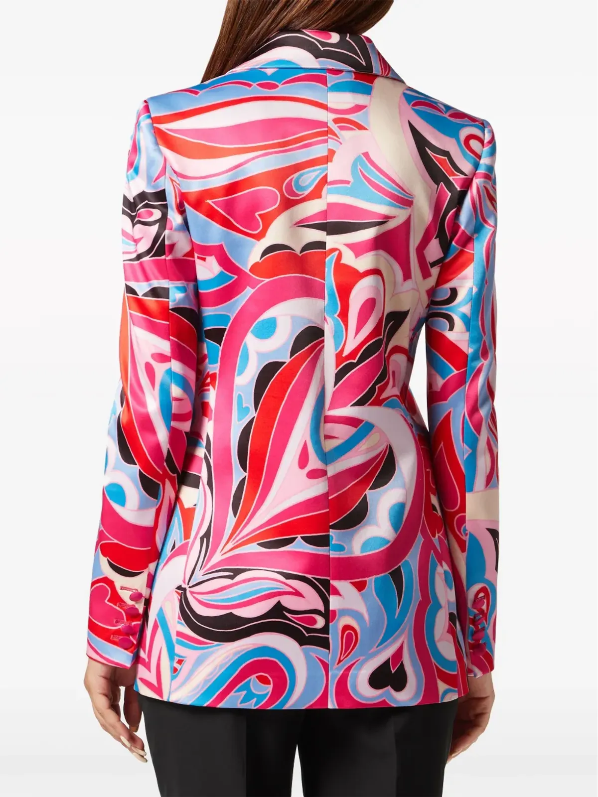 Philipp Plein グラフィックプリント シングルブレスト ブレザー ピンク - 画像4