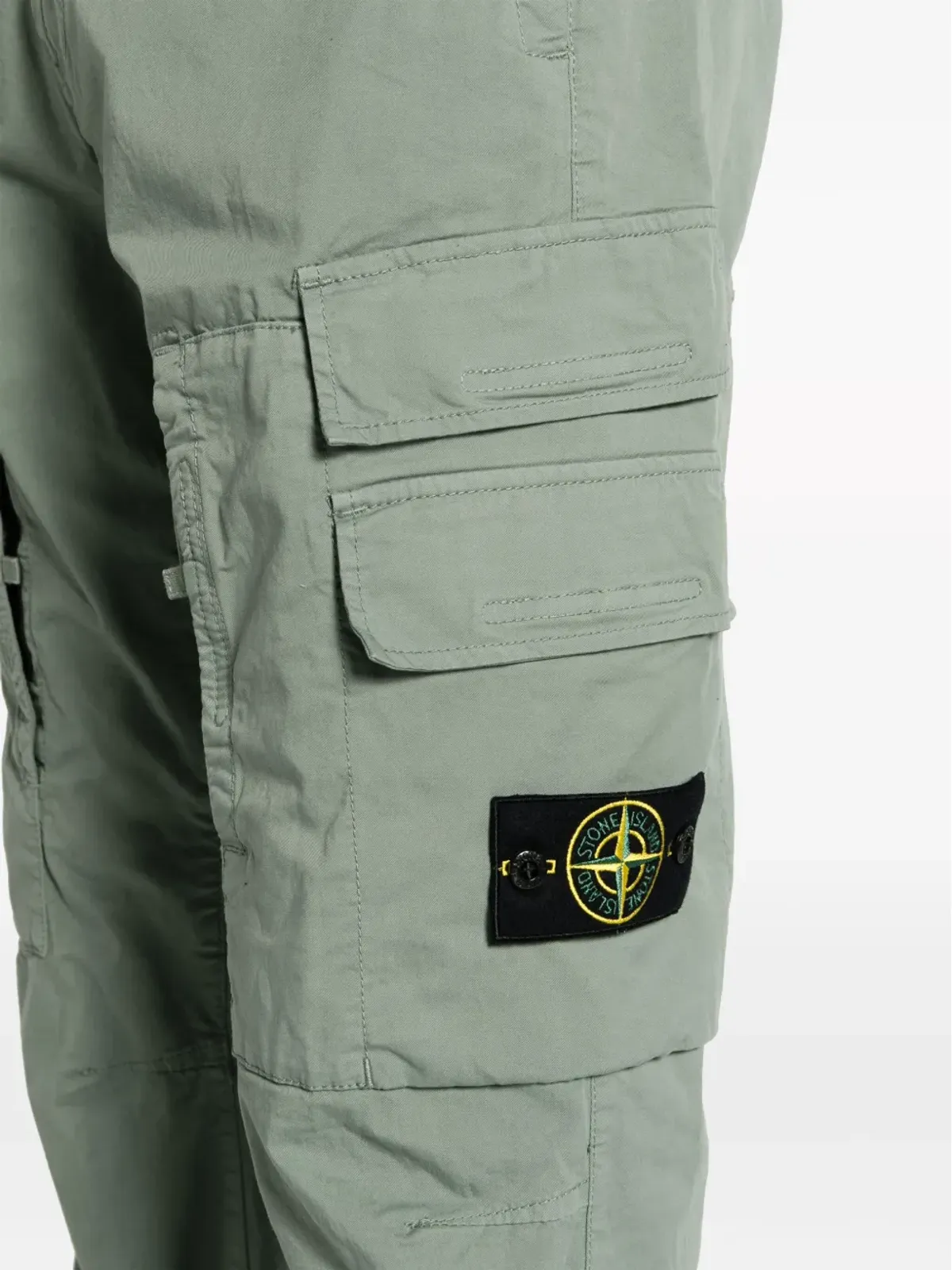 Stone Island ストレートレッグ カーゴパンツ グリーン - 画像5