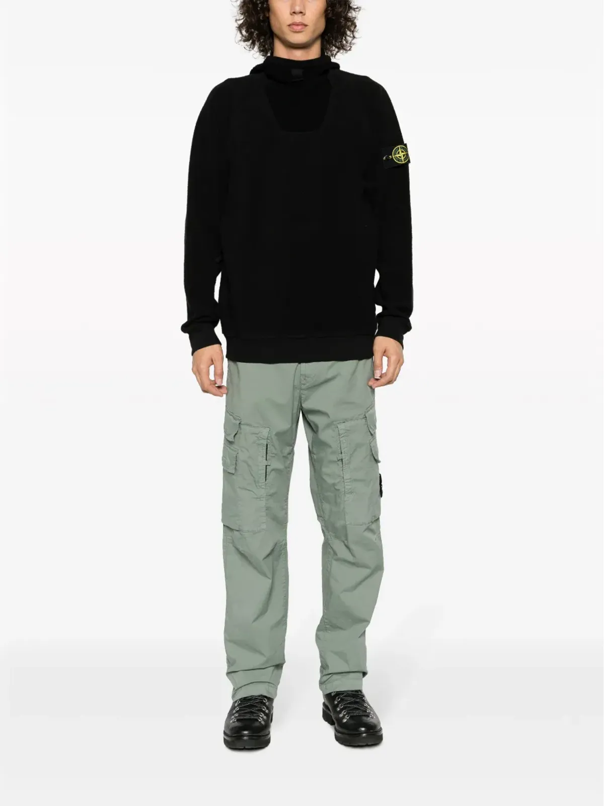 Stone Island ストレートレッグ カーゴパンツ グリーン - 画像2