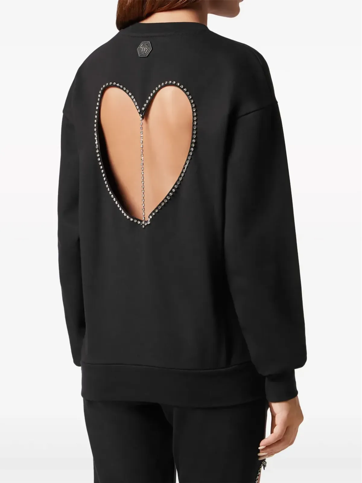 Philipp Plein ロゴパッチ コットン スウェットシャツ - ブラック - 画像4