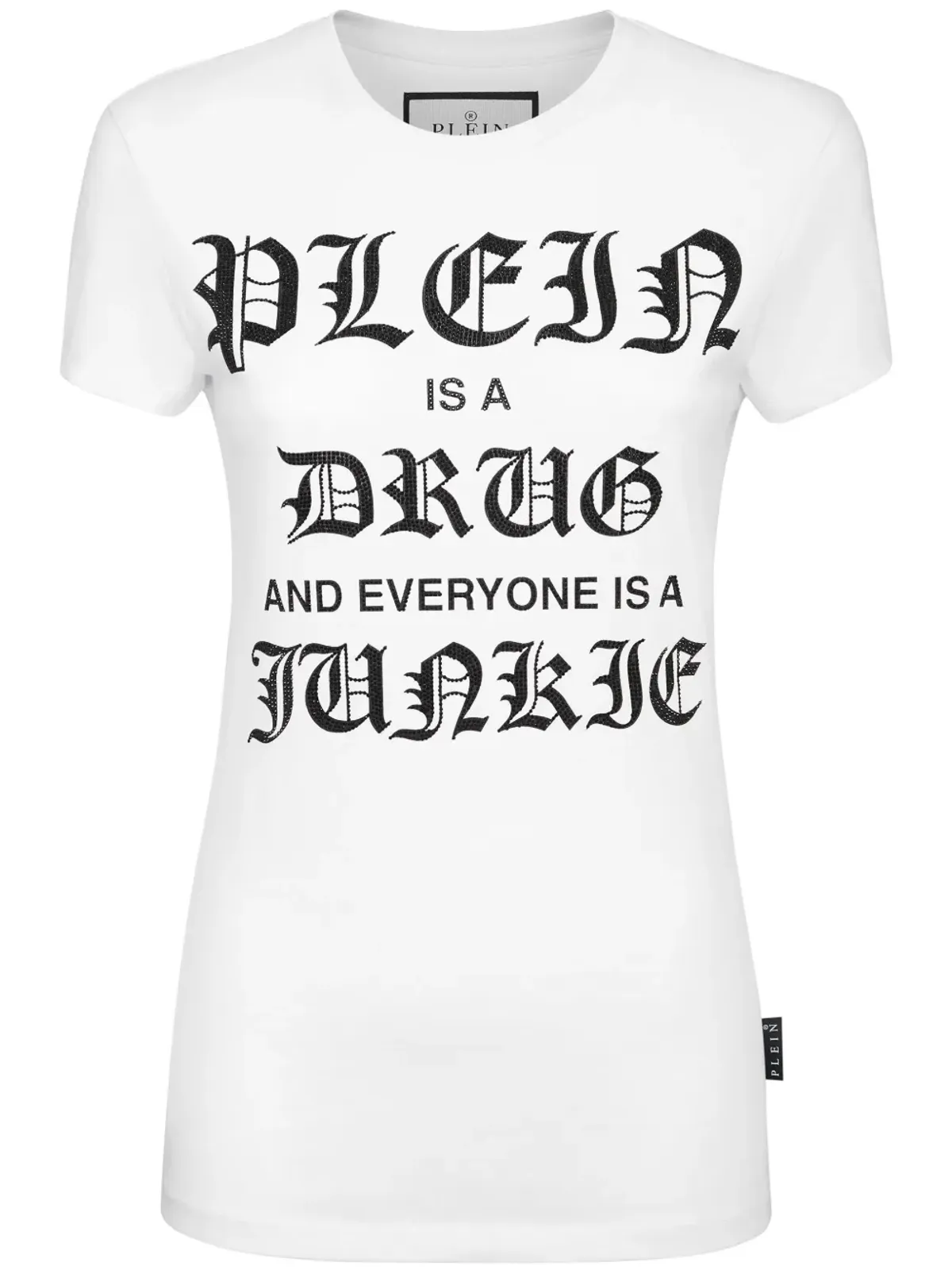 Philipp Plein セクシーなピュアコットンTシャツ ホワイト - 画像1
