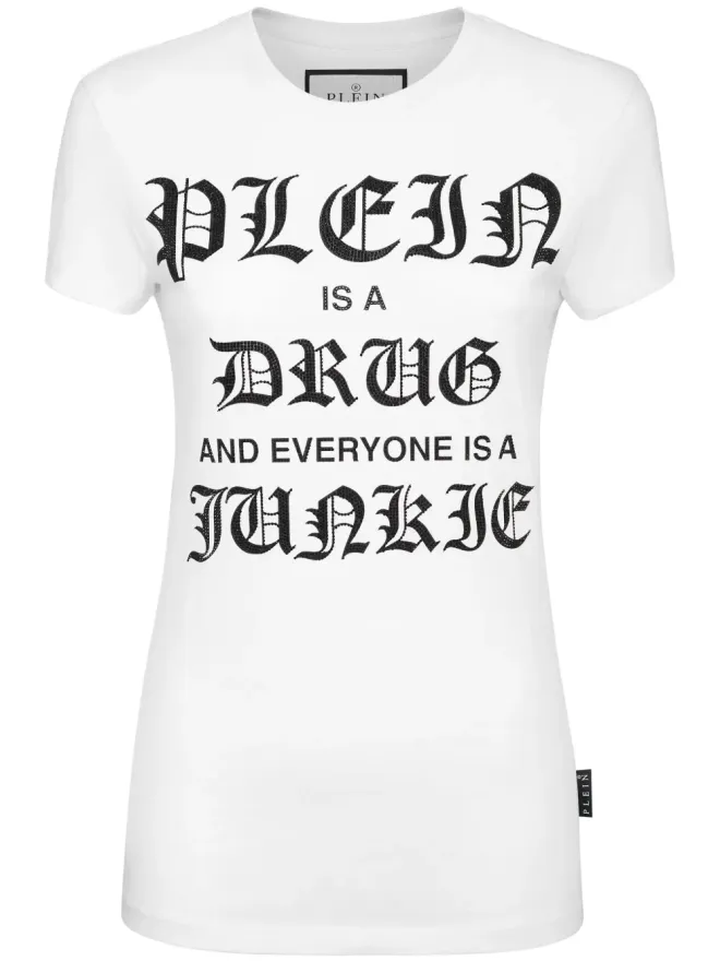 Philipp Plein Philipp Plein セクシーなピュアコットンTシャツ ホワイトの商品画像
