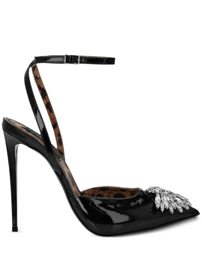 Philipp Plein Philipp Plein ミラー 100mm クリスタル装飾パンプスの商品画像