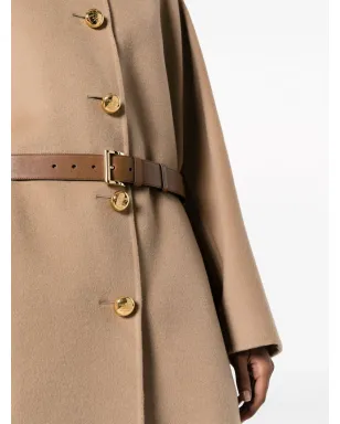 Prada シングルブレスト ベルト付き コート - サムネイル5