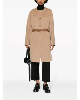 Prada シングルブレスト ベルト付き コート - サムネイル2