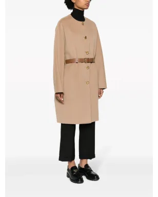 Prada シングルブレスト ベルト付き コート - サムネイル3
