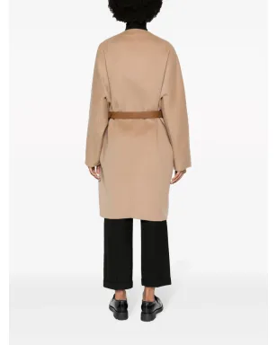 Prada シングルブレスト ベルト付き コート - サムネイル4