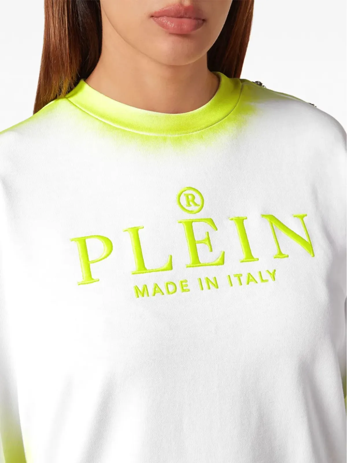 Philipp Plein ロゴ刺繍入り コットン スウェットシャツ - ホワイト - 画像5