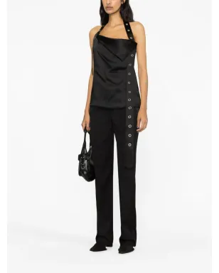Off-White アイレット装飾ホルターネックトップ - サムネイル2