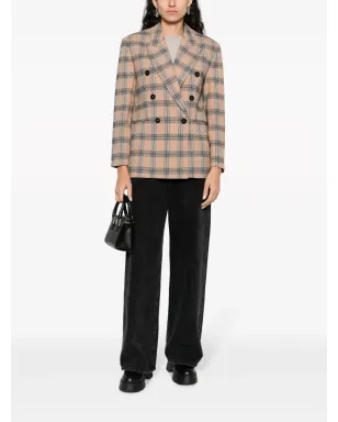 ZIMMERMANN ルミノシティ チェック ダブルブレスト ブレザー - ニュートラルカラー - サムネイル2