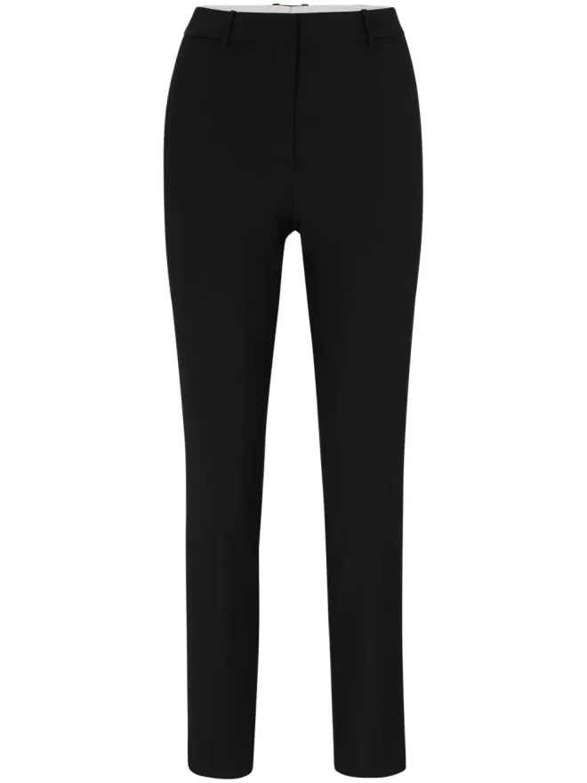 BOSS BOSS ヴァージンウール クロップドパンツ - ブラックの商品画像