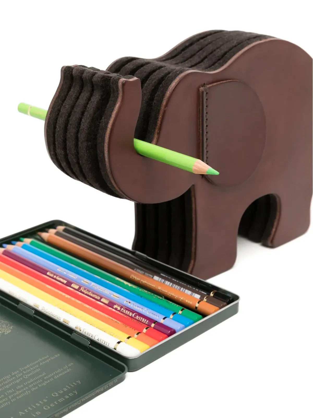 Graf von Faber-Castell エレファントレザー ペンホルダー - グレー - 画像3