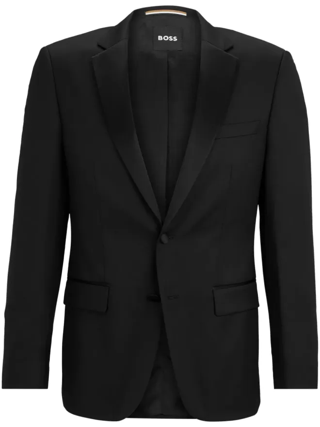 BOSS BOSS 大きめのスリムフィット タキシードジャケット - ブラックの商品画像