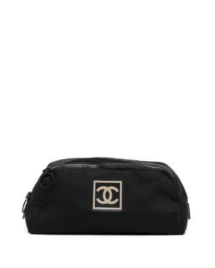 CHANEL ビンテージ スポーツライン コスメポーチ ブラック - サムネイル1