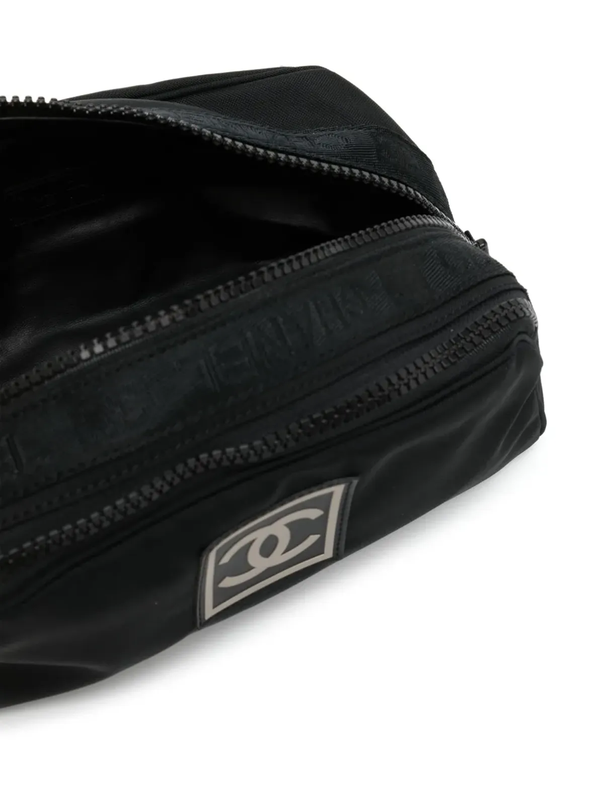 CHANEL ビンテージ スポーツライン コスメポーチ ブラック - 画像4